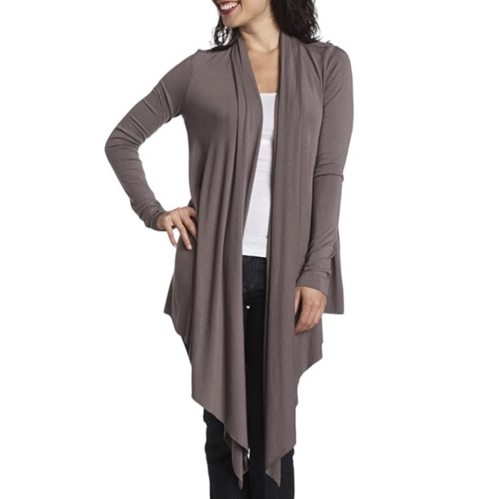 NWT Rachel Pally Wrap Draped Cardigan Jacket in Ash - M